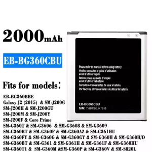 Batería EB-BG360CBU para Samsung Galaxy J2 (2015)