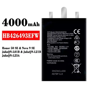 Batería HB426493EFW para HUAWEI Honor 50 SE / Nova 9 SE