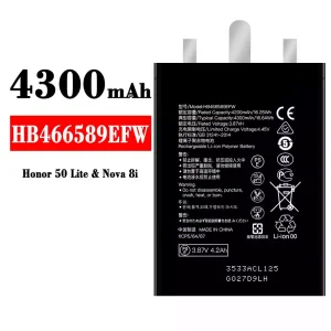Batería HB466589EFW para HUAWEI Honor 50 Lite/Nova 8i
