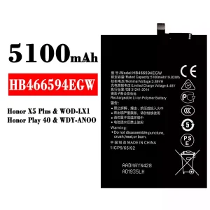 Batería HB466594EGW para HUAWEI Honor X5 Plus / Honor Play 40