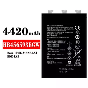 Batería HB456593EGW para HUAWEI Nova 10 SE
