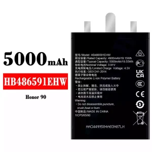 Batería HB486591EHW para HUAWEI Honor 90