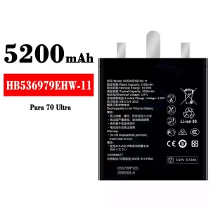 Batería HB536979EHW-11 para HUAWEI Pura 70 Ultra