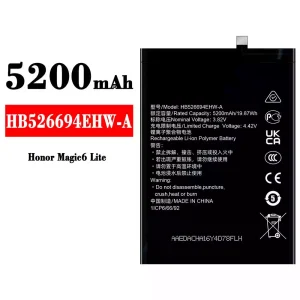 Batería HB526694EHW-A para HUAWEI Honor Magic 6 Lite