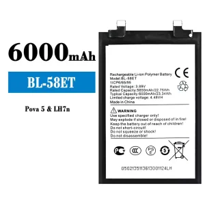 Batería BL-58ET para Tecno Pova 5