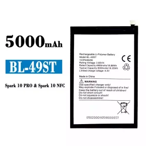 Batería BL-49ST para Tecno Spark 10 pro / Spark 10 NFC