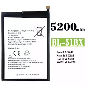 Batería BL-51BX para Infinix Note 8 / Note 8i / Hot 10