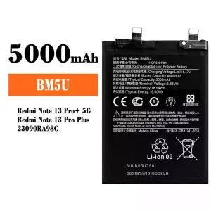 Batería BM5U para Xiaomi Redmi Note 13 Pro+ / Redmi Note 13 Pro Plus
