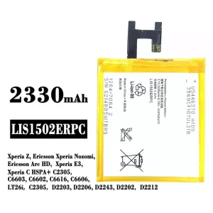 Batería LIS1502ERPC para Sony Xperia Z / Ericsson Xperia Nozomi / Ericsson Arc HD / Xperia E3 / Xperia C HSPA+