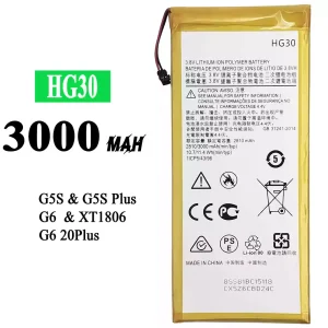 Batería HG30 para Motorola Moto G5S / G5S Plus / G6