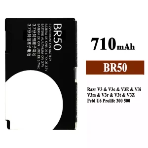 Batería BR50 para Motorola Razr V3 / V3c / V3E / V3i / V3m / V3r / V3t / V3Z / Pebl U6 Prolife 300 500