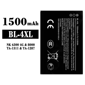 Batería BL-4XL para Nokia NK 6300 4G/8000