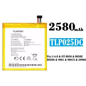 Batería TLp025DC para Alcatel Pixi 4 6.0