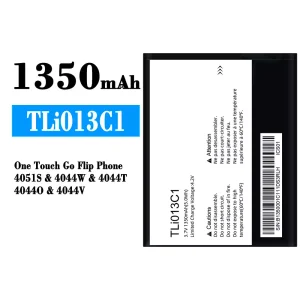 Batería TLi013C1 para Alcatel One Touch Go Flip Phone 4051S/4044W/4044T/4044O/4044V