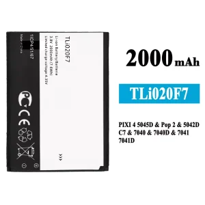 Batería TLi020F7 para Alcatel PIXI 4 5.0 5045J/5045T/5045D
