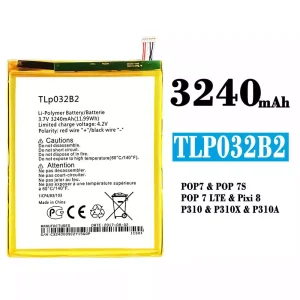 Batería TLP032B2 para Alcatel POP 7/POP 7S/POP 7 LTE/Pixi 8