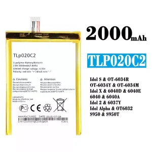 Batería TLp020C2 para Alcatel Idol S/Idol X/IDOL 2 /IDOL ALPHA