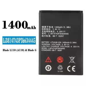 Batería Li3814T43P3h634445 para ZTE Blade L110(A110)/Blade G