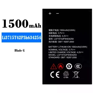 Batería Li3715T42P3h634254 para ZTE Blade G