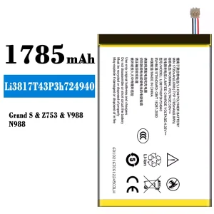 Batería Li3817T43P3h724940 para ZTE Grand S/Z753/V988/N988