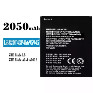 Batería Li3820T43P4h695945 para ZTE Blade L8/A3