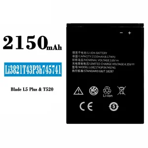 Batería Li3821T43P3h745741 para ZTE Blade L5 Plus