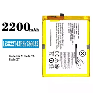 Batería Li3822T43P3h786032 para ZTE Blade D6/Blade V6/Blade X7