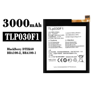 Batería TLP030F1 para BlackBerry DTEK60/BBA100/BBA100-1/BBA100-2