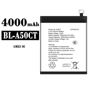 Batería BL-A50CT para General Mobile GM 23 SE