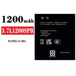 Batería 3.7L1200SPB para Texas Instruments P11P35-11-N01