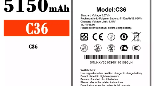 Batería para Oukitel C36