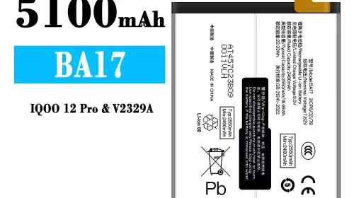 Batería BA17 para IQOO 12 Pro/V2329A
