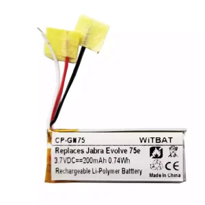 Batería de repuesto para auriculares Jabra HSC100W,Evolve 75e,AHB621333H