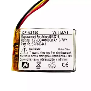 Batería de repuesto para auriculares Astro A50,Astro A20,Astro A38,HyperX Cloud Core Wireless