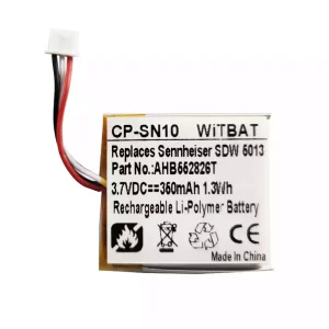 Batería de repuesto para auriculares Sennheiser SDW 5013,SDW5014,SDW 5015,SDW 5016