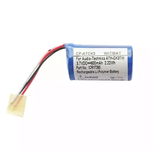 Batería de repuesto para auriculares Audio-Technica ATH-CK3TW estuche de carga,ICR17280