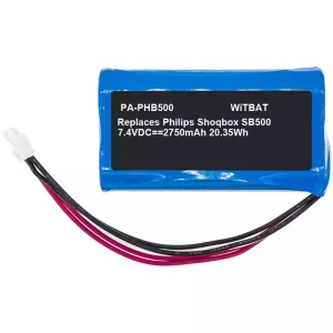 Batería de repuesto para altavoz Philips ShoqBox SB500