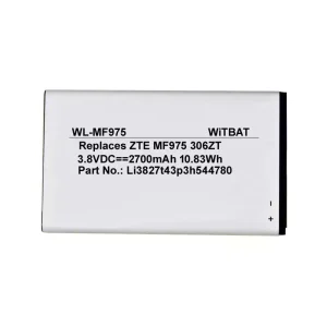 Batería para ZTE 303ZT,305ZT,306ZT,MF975,MF975S,MF975U,Li3827t43p3h544780