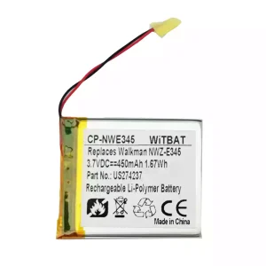 Batería para Sony Walkman NWZ-E345,NWZ-E344,NWZ-E383,NWZ-E384,NWZ-E385,NWZ-E444,NWZ-E445