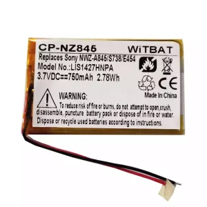 Batería para SONY NWZ-820,NWZ-A826,NWZ-A828,NWZ-A829,NWZ-A720,NWZ-A726,NWZ-A728