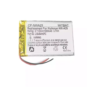 Batería para SONY NW-A25,NW-A26,NW-A27,LIS1494HEPC