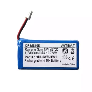 Batería para SONY Walkman NW-MS70D,NW-MS90D,NH-6WM-NW1